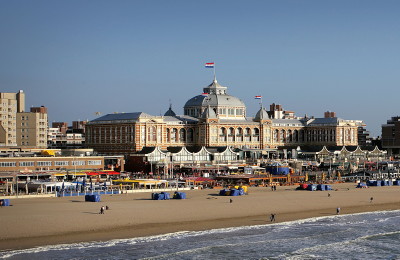 exterior of the famous five star Steigenberger Kurhaus Hotel at